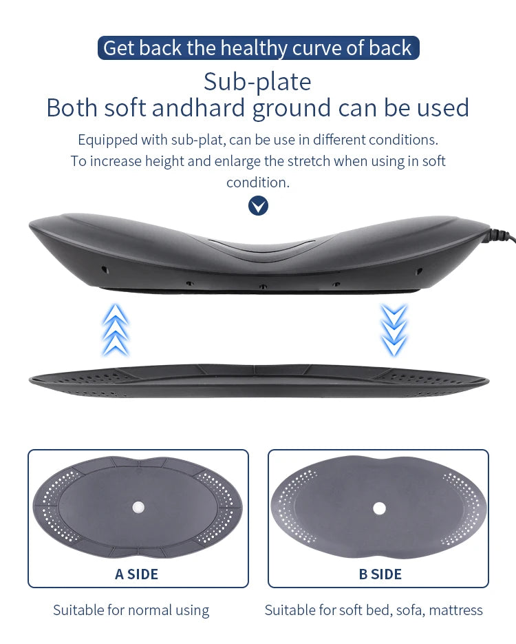 Lumbar massager, electric waist vibration hot compress lumbar traction device, relaxing household lumbar soothing devi